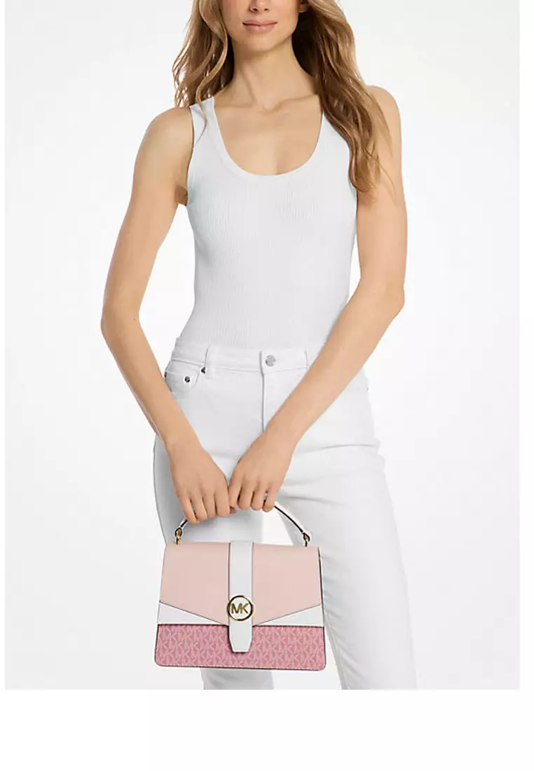 Greenwich Medium Signature Logo Satchel