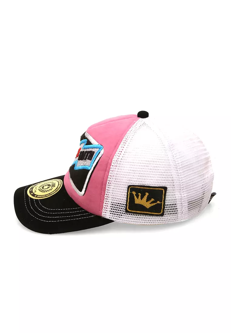 Jahari Aksesoris Fashion Pria Wanita Topi Baseball Desain Jaring Motif Hope Love Resizable Strap Material Cotton ORIGINAL - Multicolor
