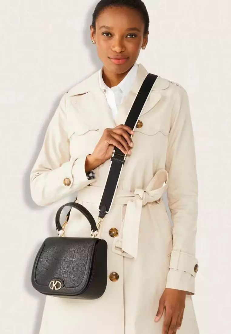 Kate Spade Kyla Top Handle Saddle Bag Black