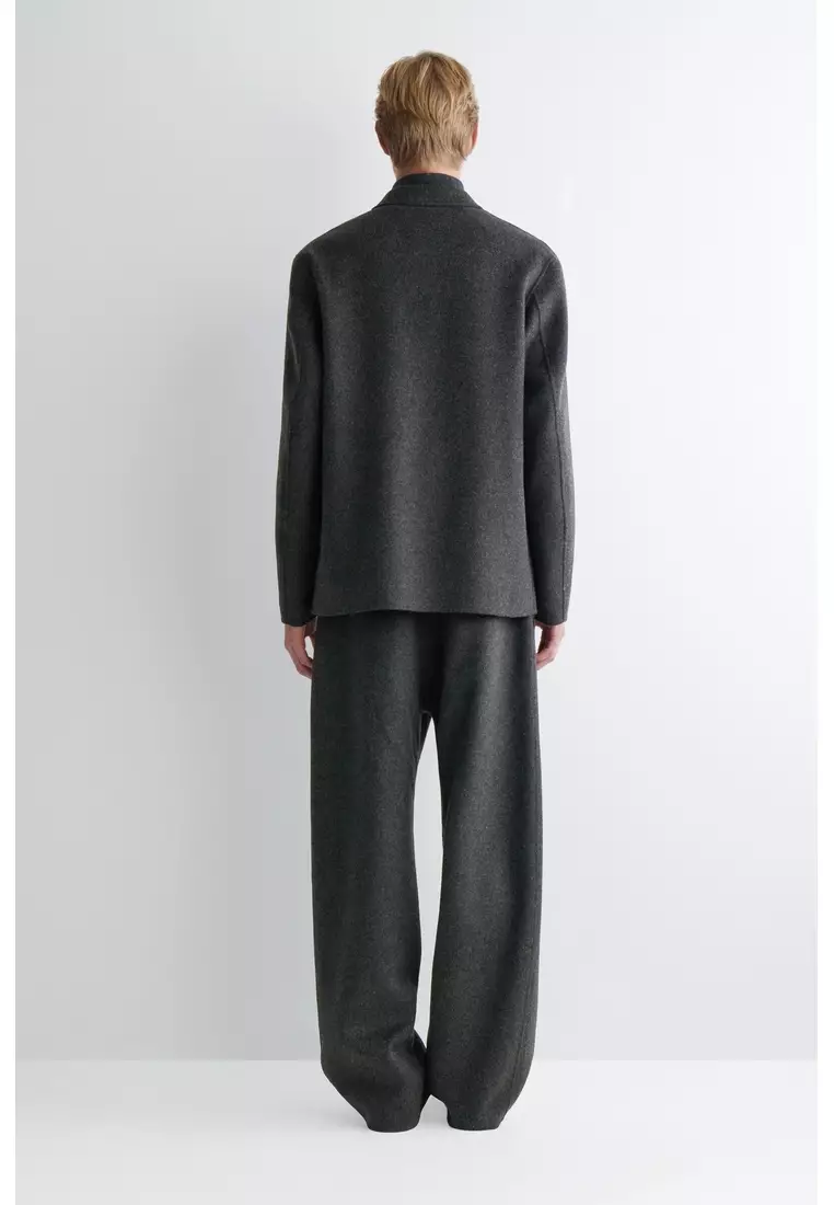 UNSTRUCTURED SPLIT WOOL BLAZER