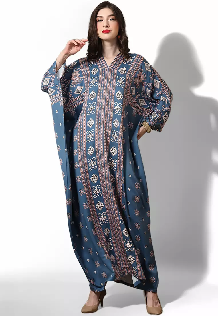 Kanzi Exclusive Long Sleeve Songket Kaftan