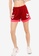 Hummel red Lead Womens Poly Shorts 79034AA8FFE84AGS_1