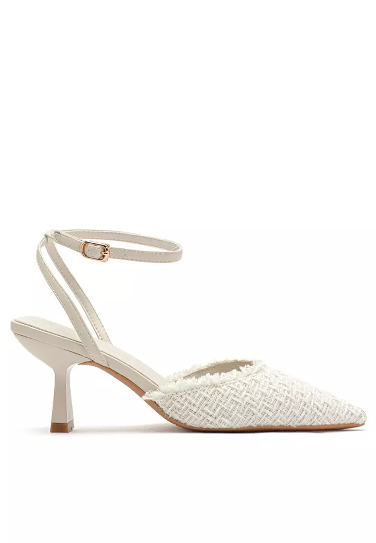 6.5CM Pointed Strap Mid Spool Heels BY1668 7