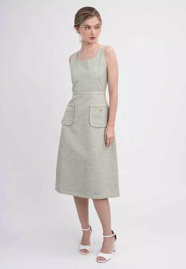 Leah Tweed A-Line Pocket Dress