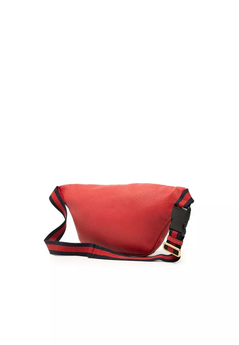 Pre-Loved Gucci Grained Calfskin Logo Belt Bag