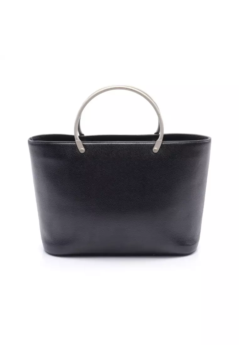 Chanel tote bag on sale leather