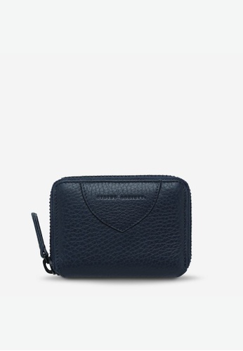 Status Anxiety blue Status Anxiety Wayward Leather Wallet - Navy Blue 35911AC2CB2D02GS_1