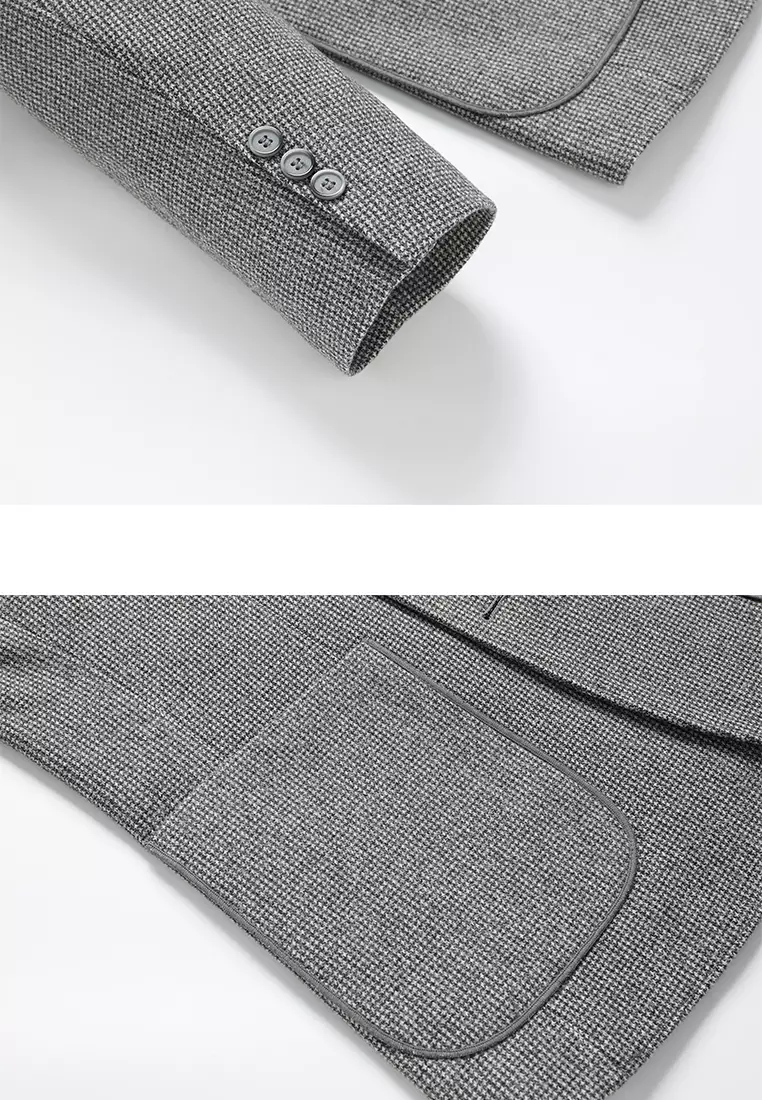 Non Iron Plaid Suit Jacket LB6670