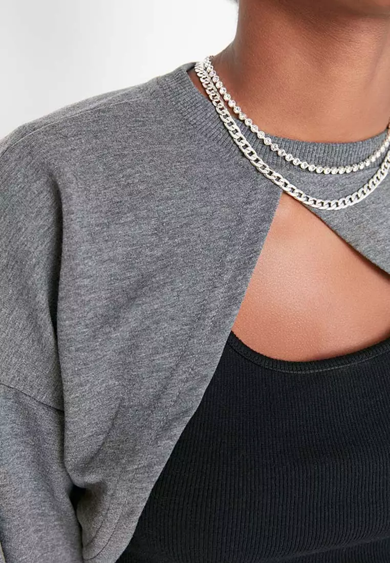 Asymmetrical Crop Sweatshirt