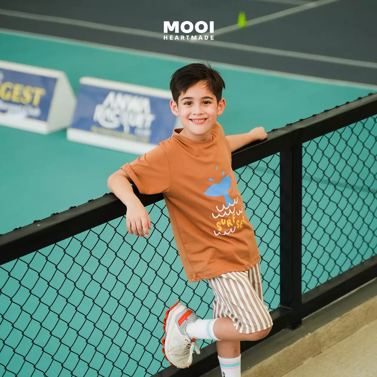 Mooi Kaos Anak Laki-Laki Boy Graphic Tee - Classic Blue