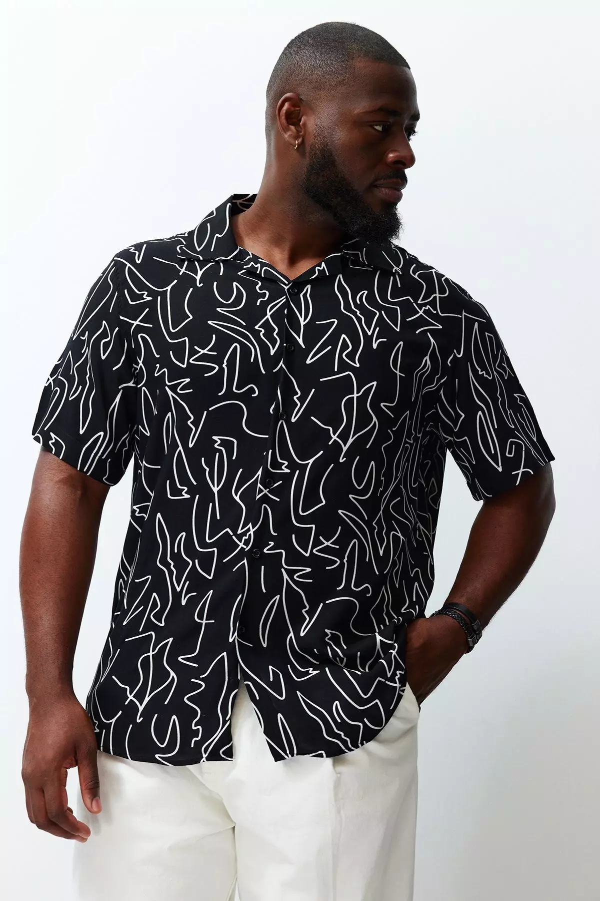 Plus Size Printed Summer Casual Shirt