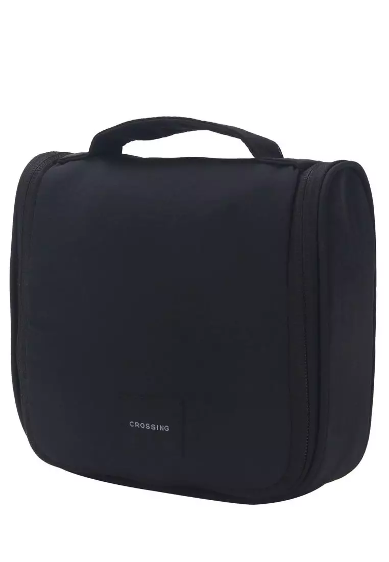 Crossing Waterproof Ripstop Nylon Hanging Toiletry Kit - Black