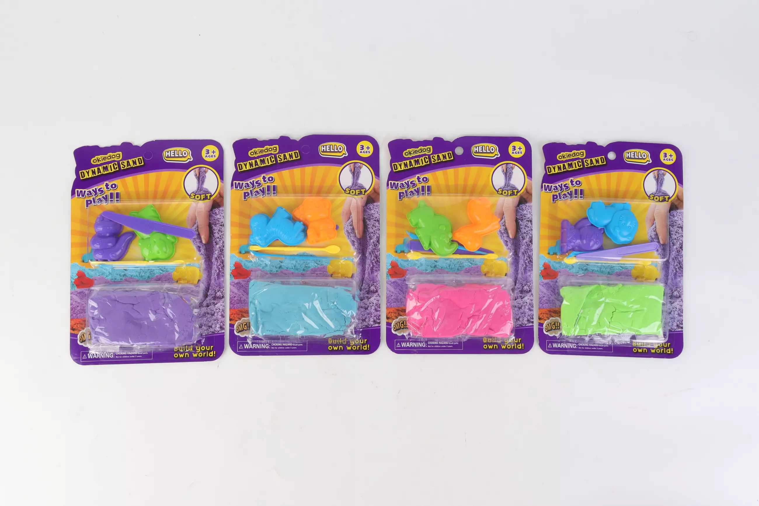 Okiedog Dynamic Sand Animal Set (80gr) - RANDOM Mainan Pasir Anak