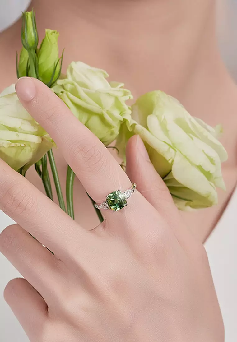 Cincin Wanita Berlapis Platinum Anti Luntur Perhiasan Luxury Fashion New Aksesoris Cewek R013