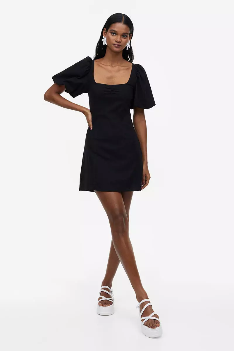 Buy H&M Short Cotton Dress 2024 Online