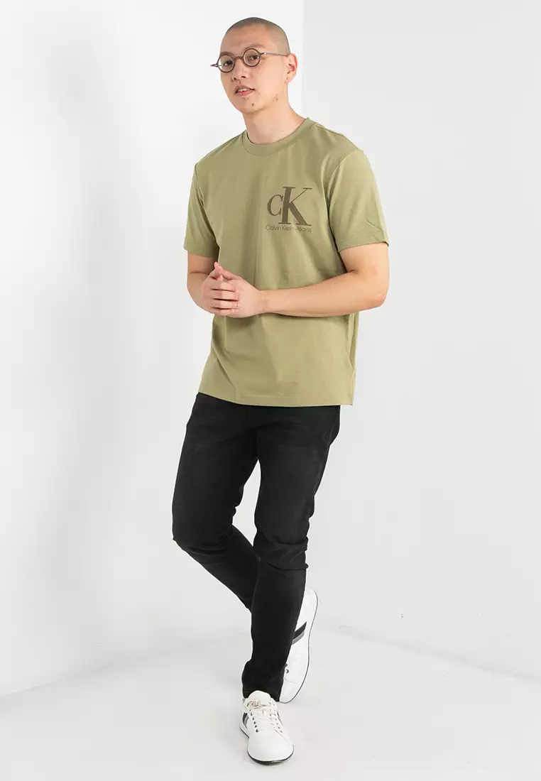 Tonal Flock Tee - Calvin Klein Jeans