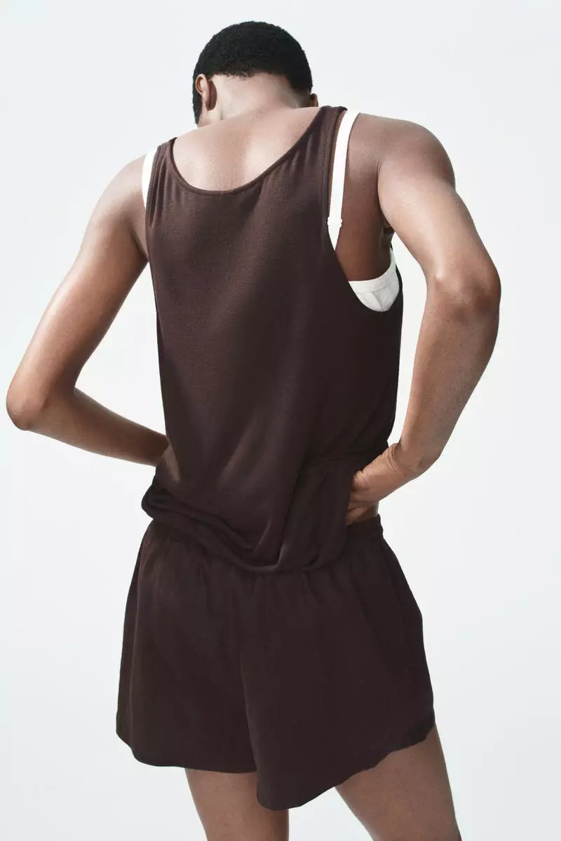 Scoop-neck vest top