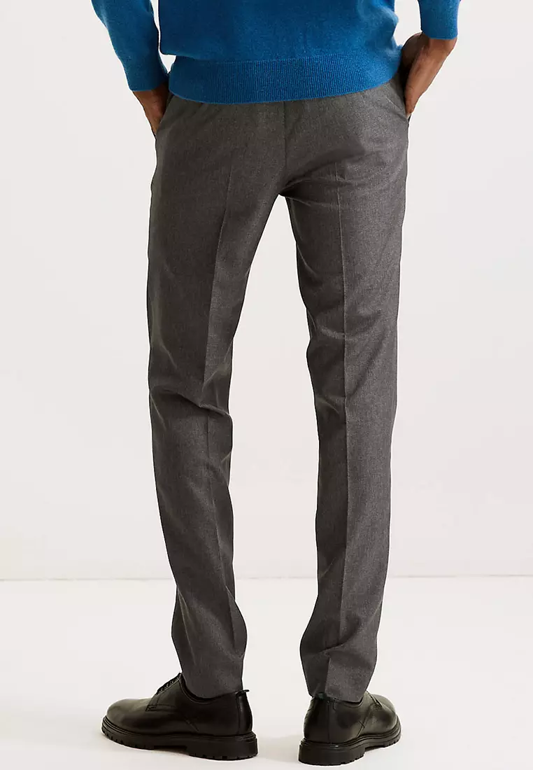Skinny Fit Formal Trousers