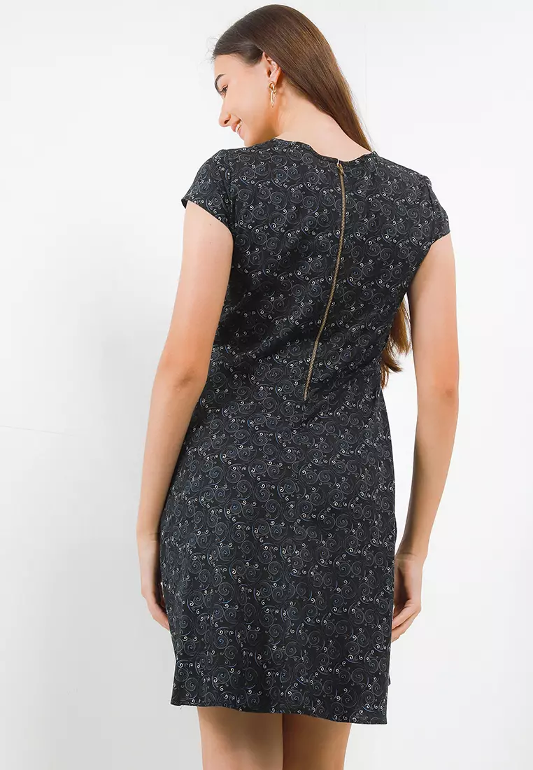 Mattie Dress In Black Print
