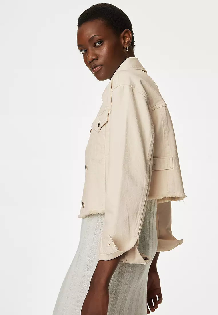 Denim Cropped Jacket