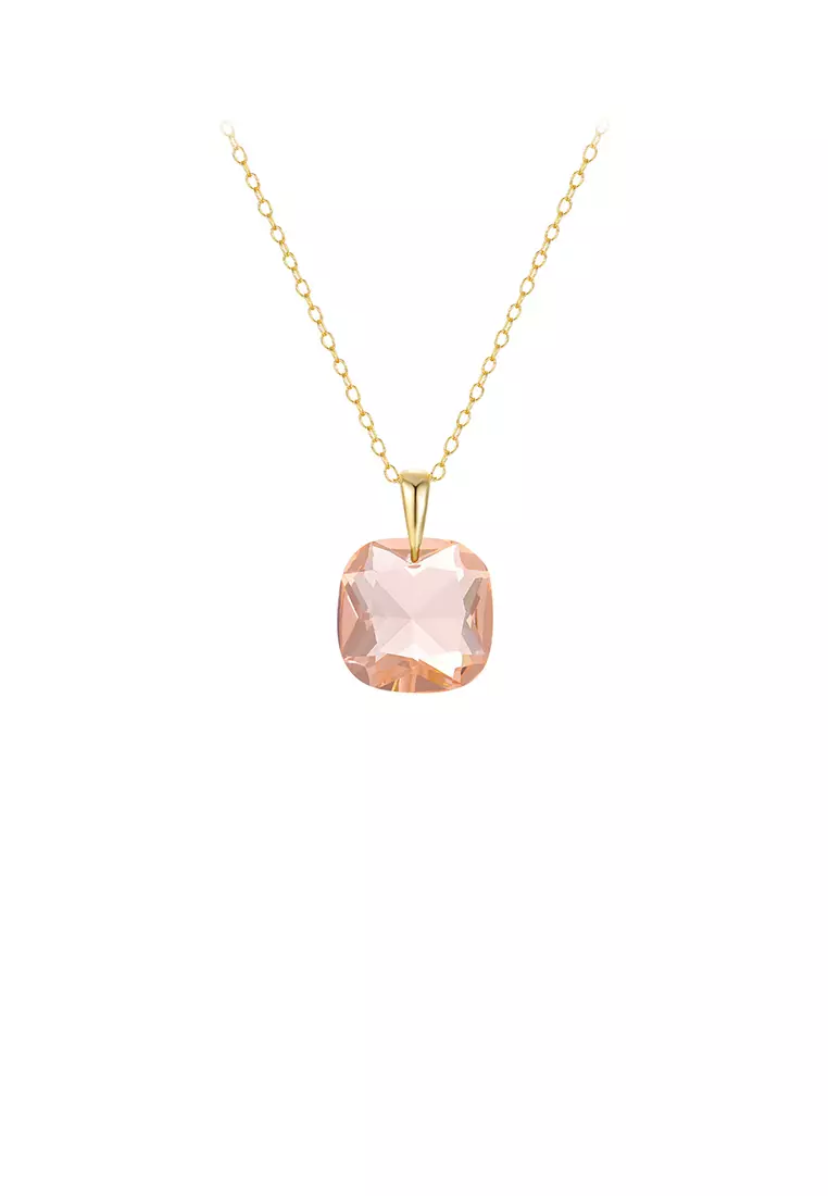 Gold cubic zirconia pendant on sale