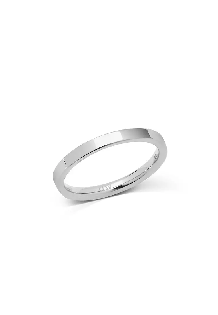 Line Ring Polished Silver 2.5mm - Unisex Ring for women and men stainless steel Ring DW Official Authentic Original Cincin perempuan lelaki DW