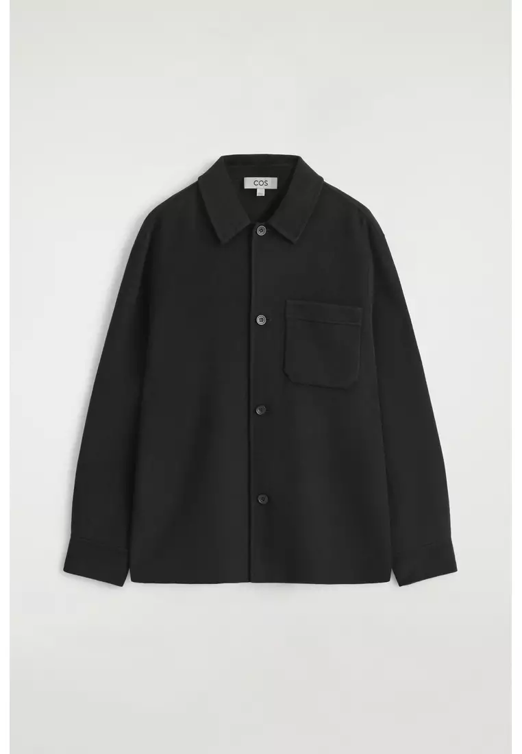 DOUBLE-FACED WOOL OVERSHIRT