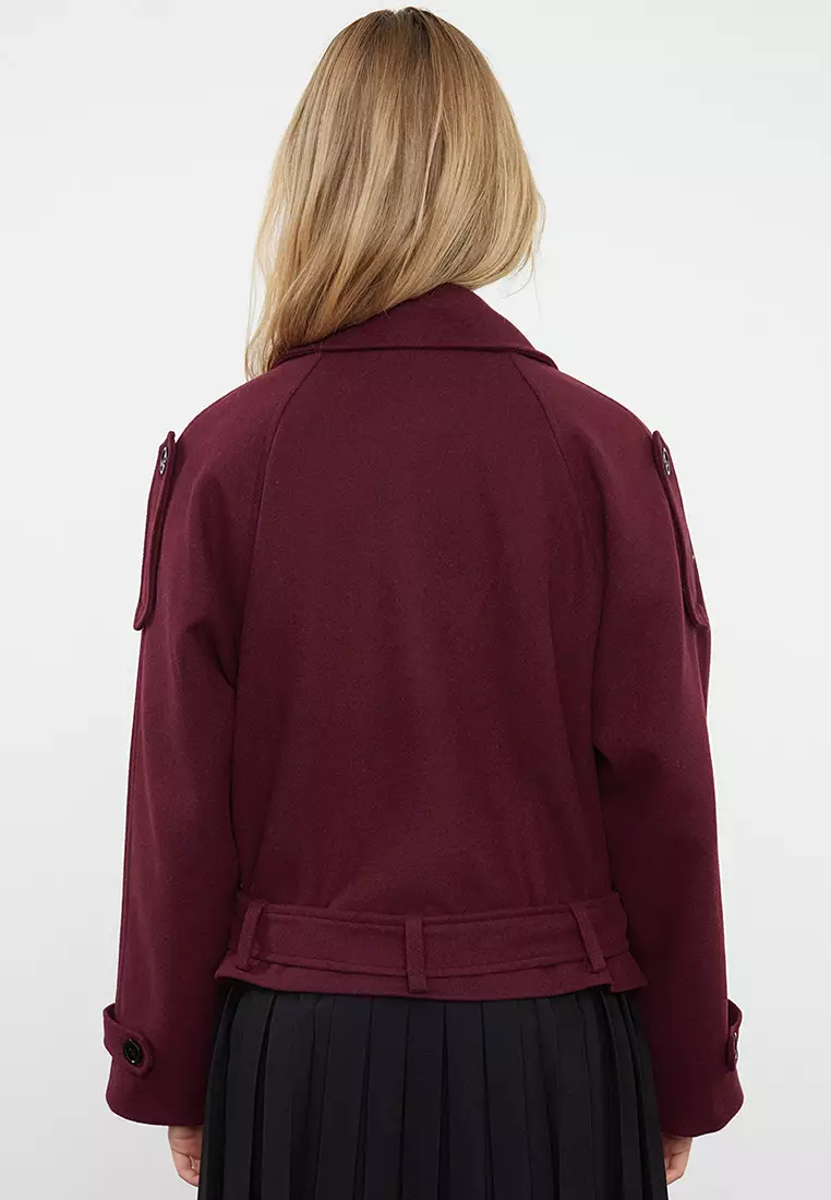 Oversized Crop Cashew Jacket Coat