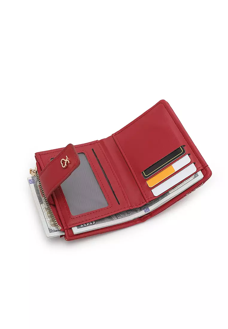 Women's Short Wallet / Purse - Red