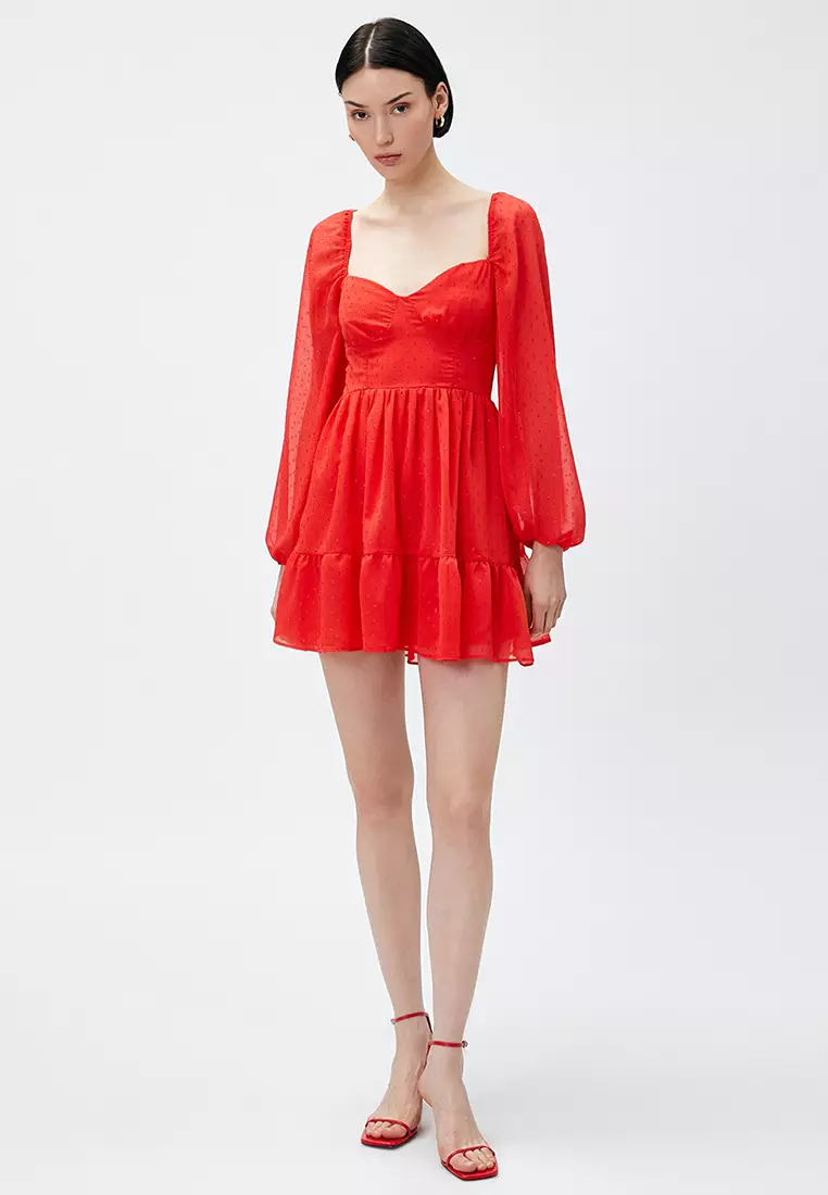 Mini Chiffon Evening Dress