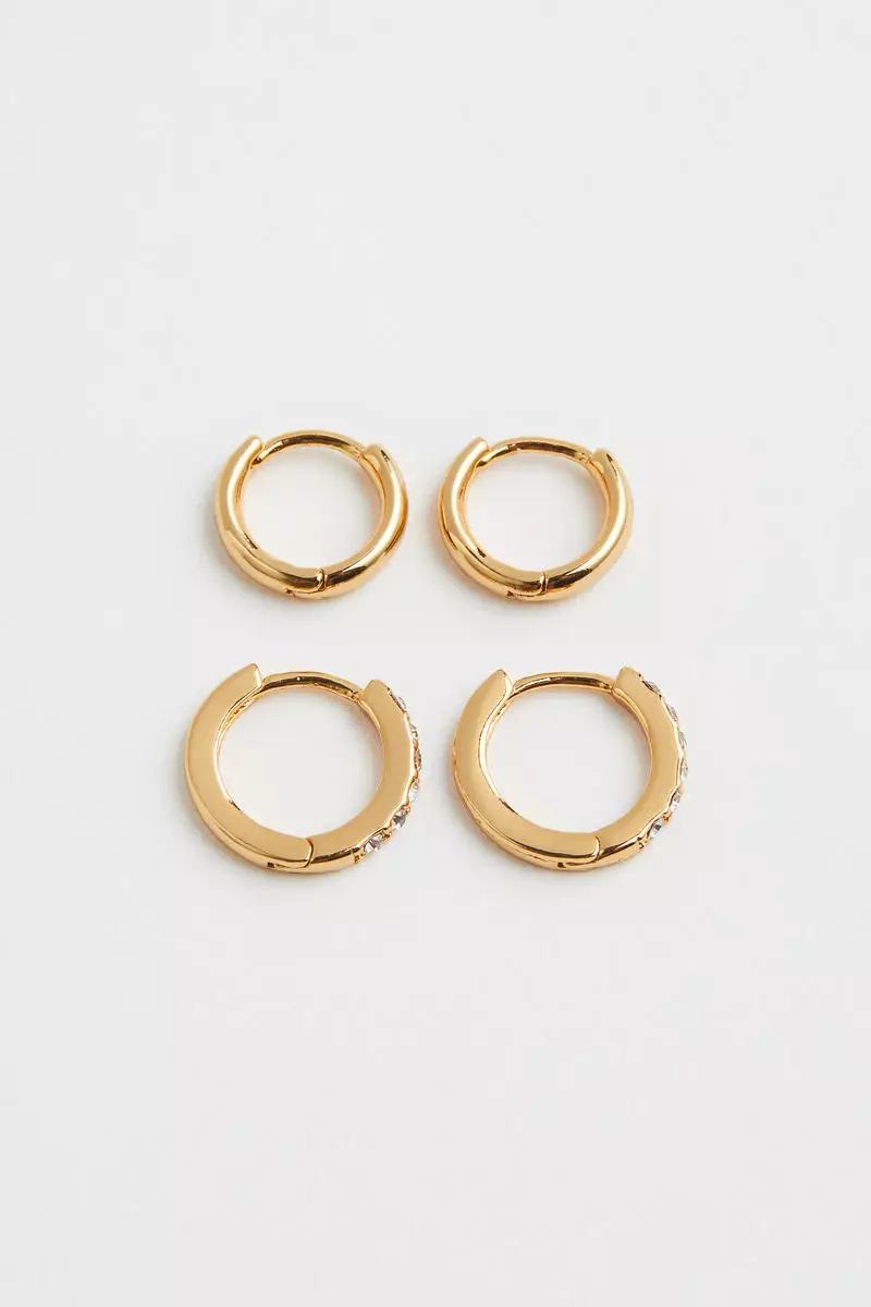 Gold cheap coated earrings