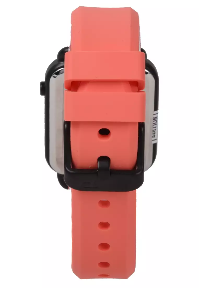Digitec - Jam Tangan Wanita - Black - Orange Rubber Strap - MDG6090-H