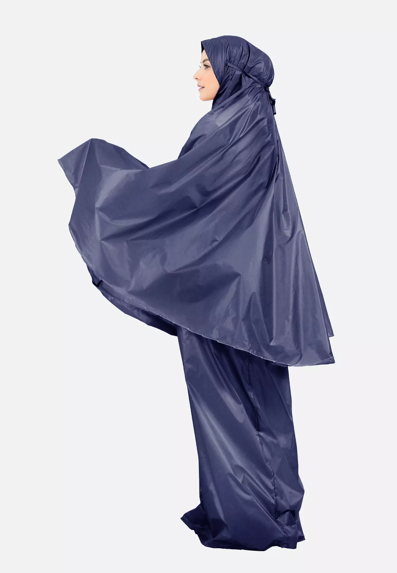 Zelena - Jayda Travel Prayer Set | Mukena Dewasa Basic Resleting 2in1 - Royal Blue