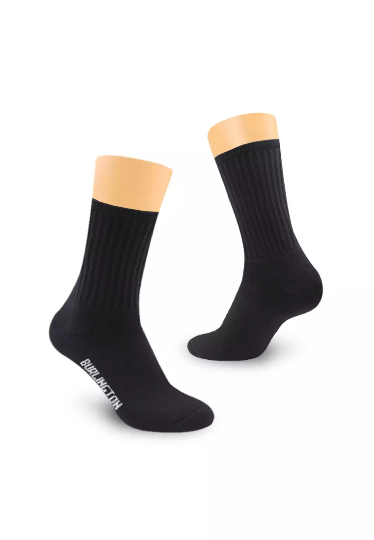 Burlington Men's Cotton Thick Sports Crew Socks 3 pairs in a pack 0223