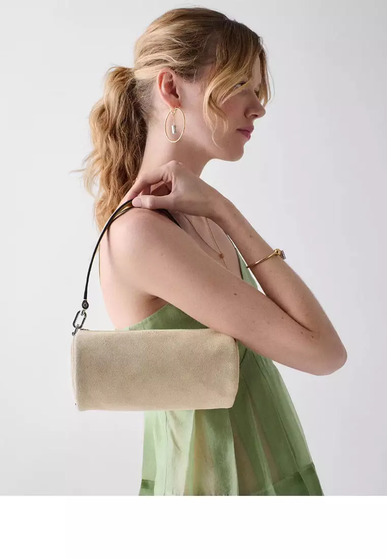 Roulette Suede Crossbody Bag