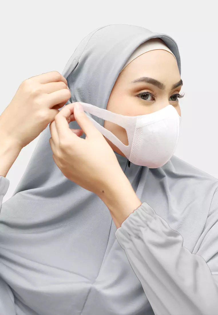 Cotton Bee - Haniya Bergo Instan | Hijab Instan | Bergo Wudhu - Lava Grey