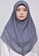 Vervessa black and silver and grey Khimar Layer Instan Hijab Syari Dark Grey B1C21AA9B332C6GS_1