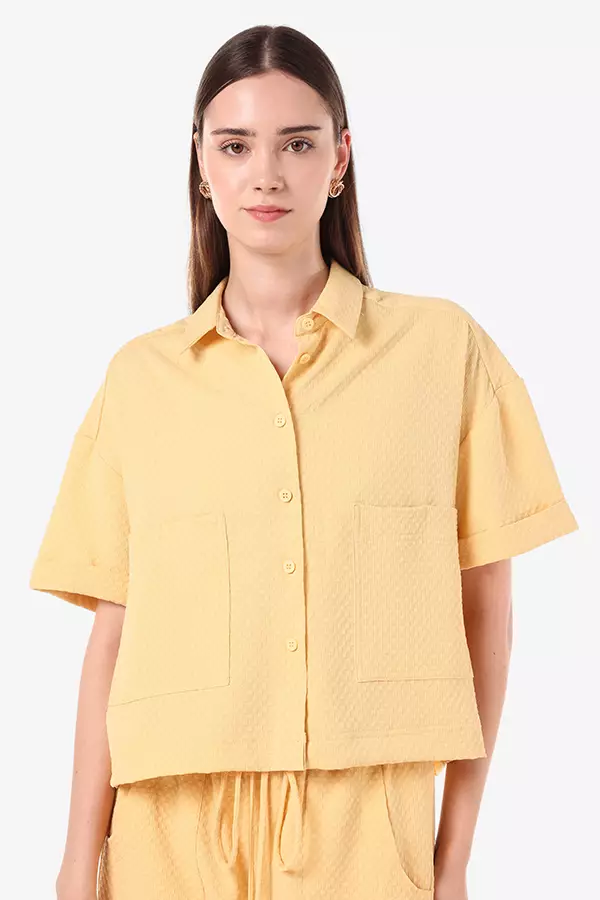 Minimal Maureen Shirt Yellow Colour Yellow