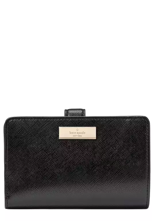 Kenzie Boxed Medium Compact Wallet in Black KK043