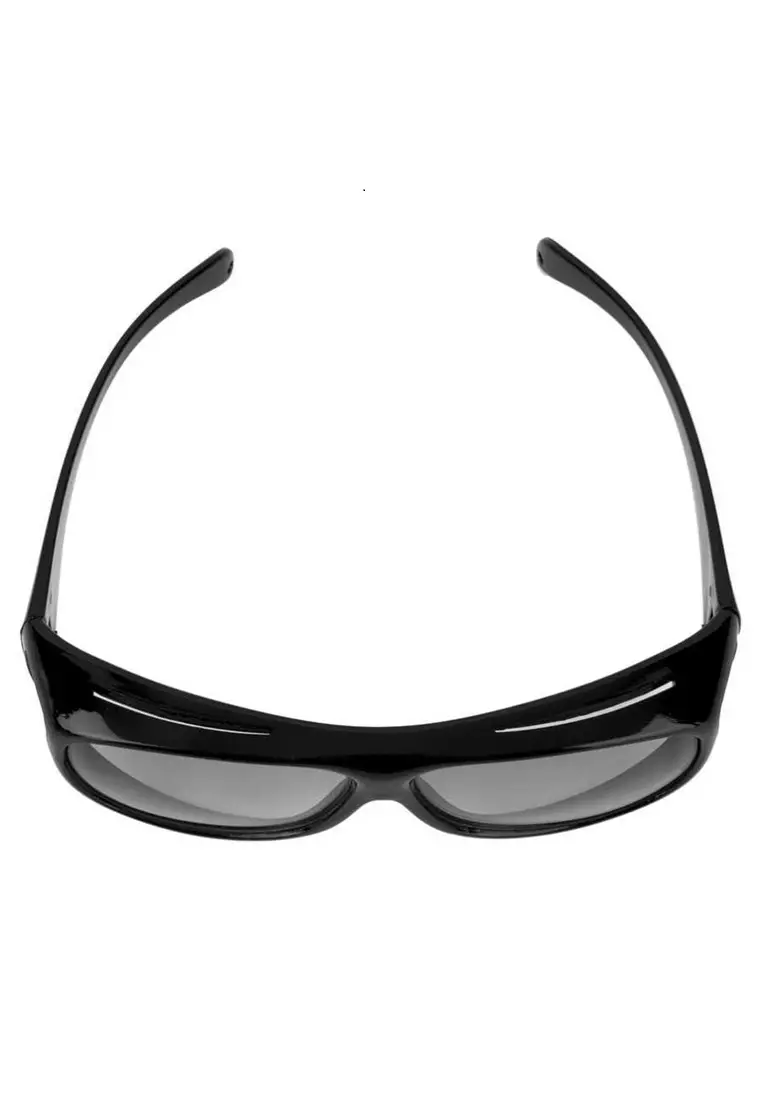 Mackenzie Kacamata Night Vision UV Protection Pria Dan Wanita Material PC ORIGINAL - Black