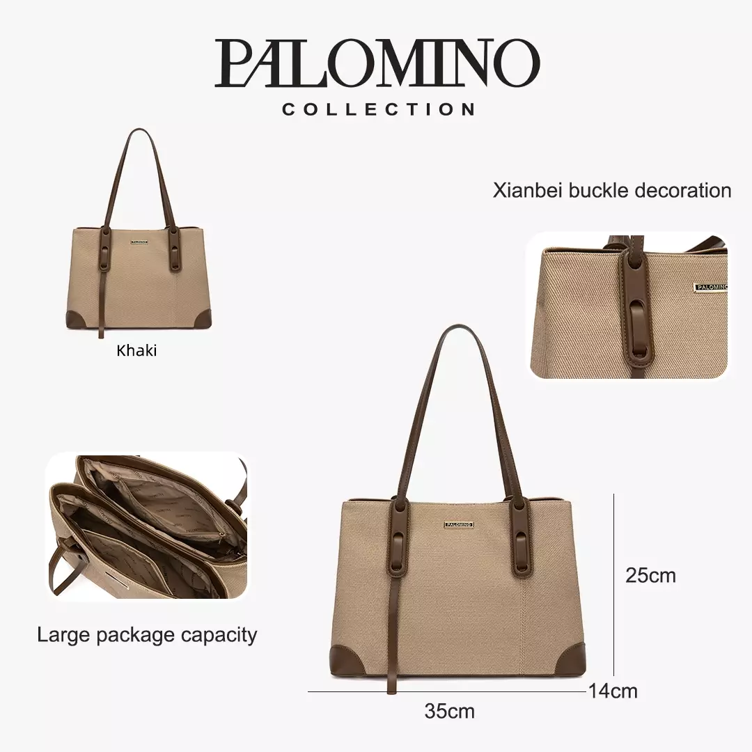 Palomino Leticia Totebag Wanita Warna Khaki