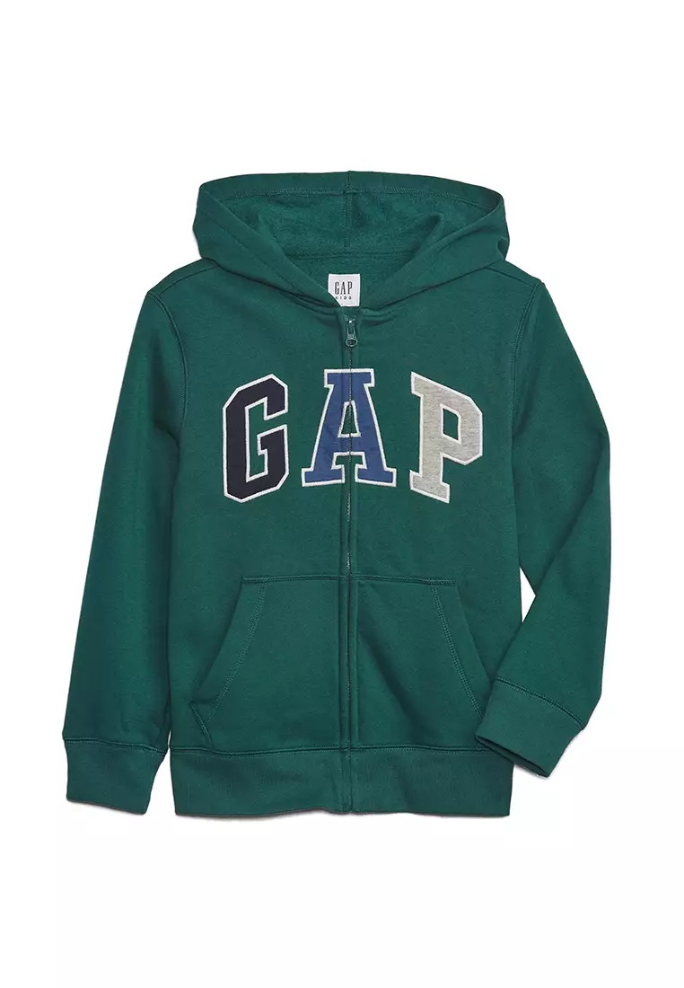 Buy GAP Kids Logo Zip Hoodie Online | ZALORA Malaysia