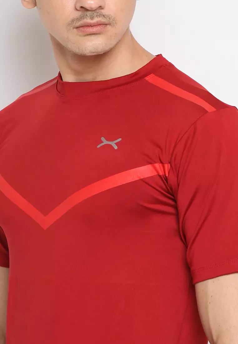 FLEXZONE Muscle Tee Vendetta Series Maroon