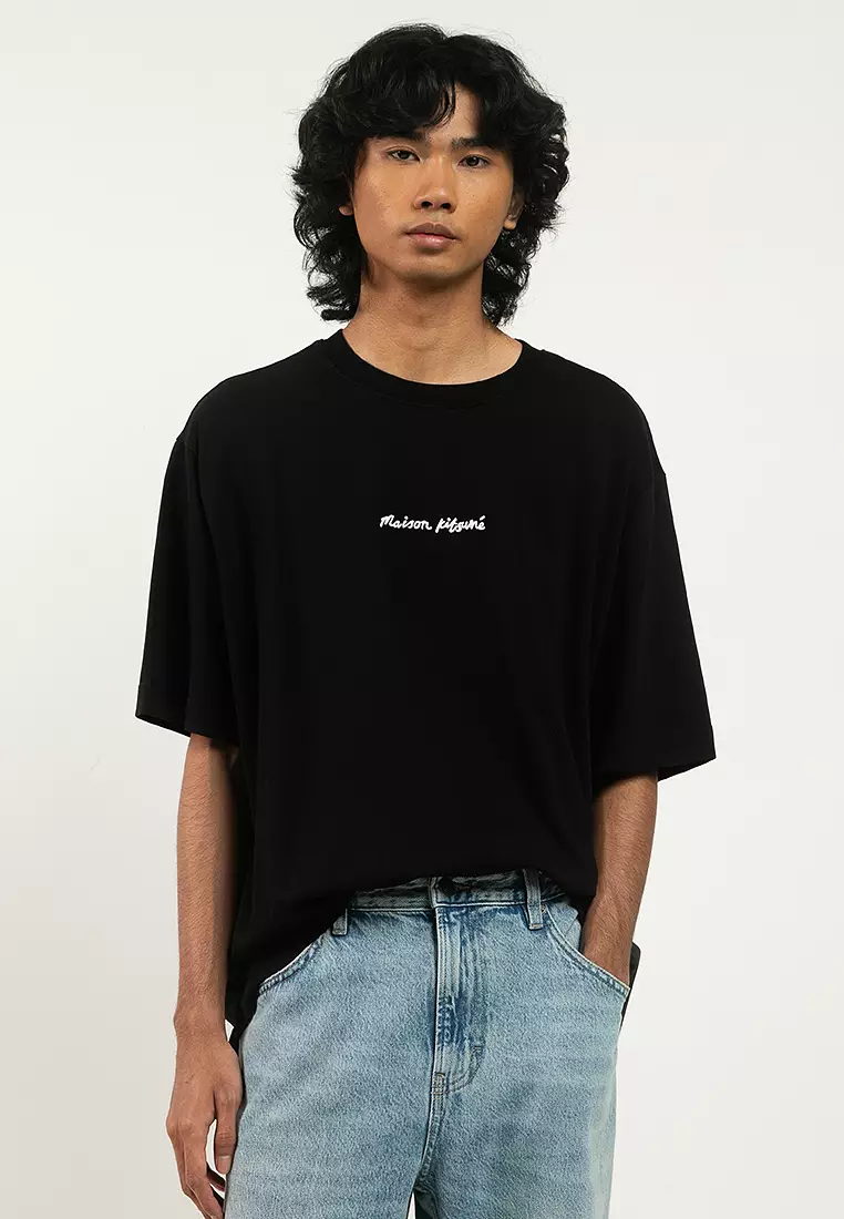 Buy Maison Kitsune Line Handwriting Oversize T-Shirt 2026 Online