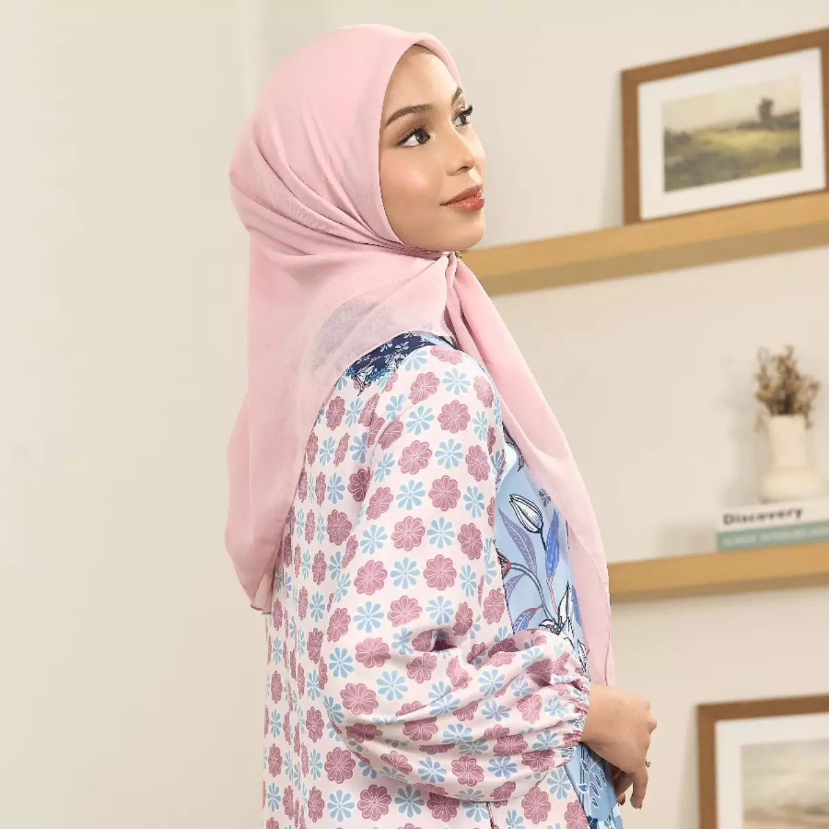 [New Collection] ZM Zaskia Mecca - Rinka Blue Pink | Gamis Wanita | Primadona Lilya Raya | Ramadhan Series