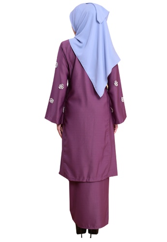 Buy Kurung Happy 05 from Hijrah Couture in Purple only 99