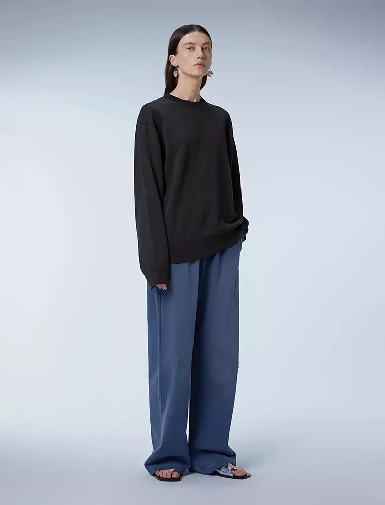   Long Sleeve Pullover Knit Sweater