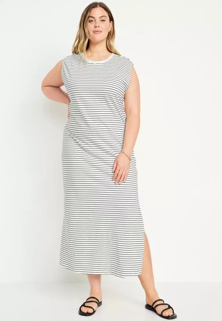 Sleeveless t shirt maxi dress sale