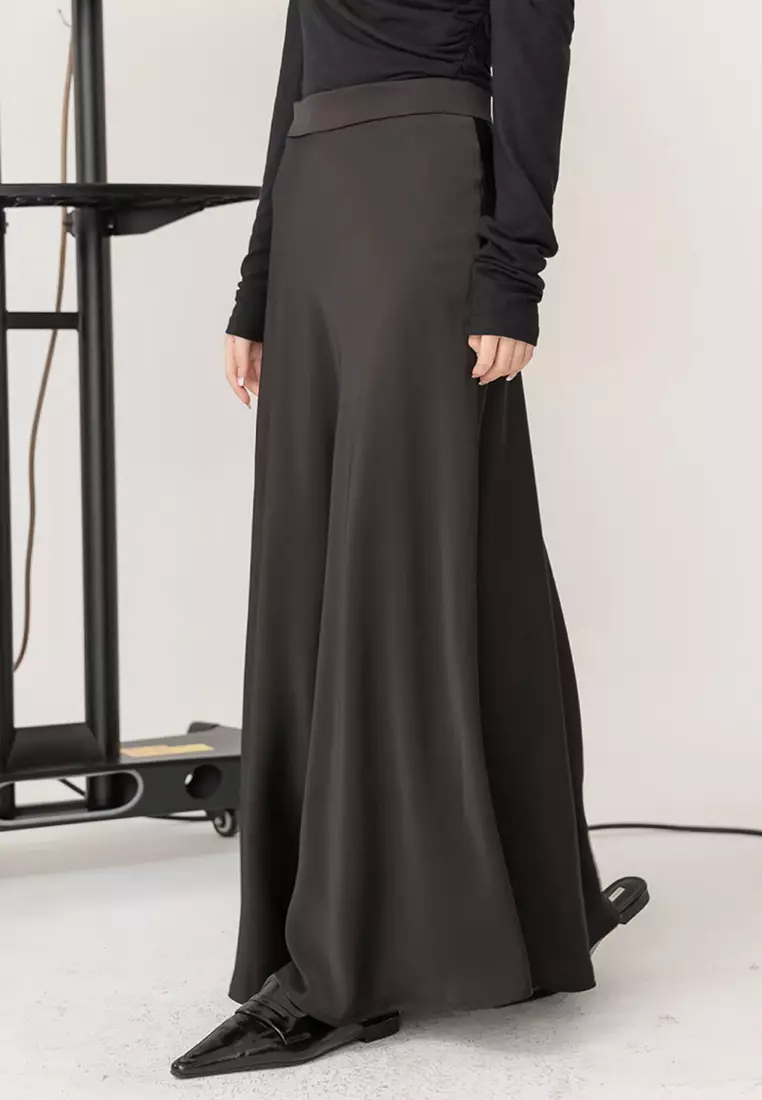 Buy X.O.X.O. Satin Bias Cut Maxi Skirt 2024 Online ZALORA Singapore