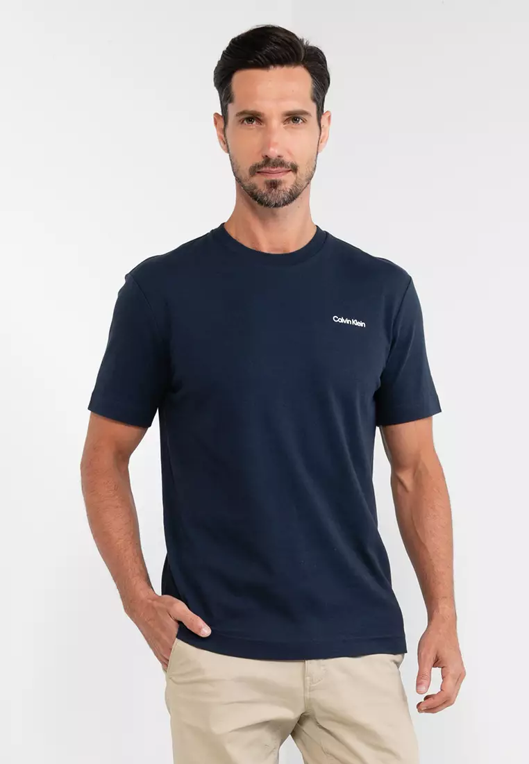 Buy Calvin Klein Micro Logo Interlock T Shirt Calvin Klein